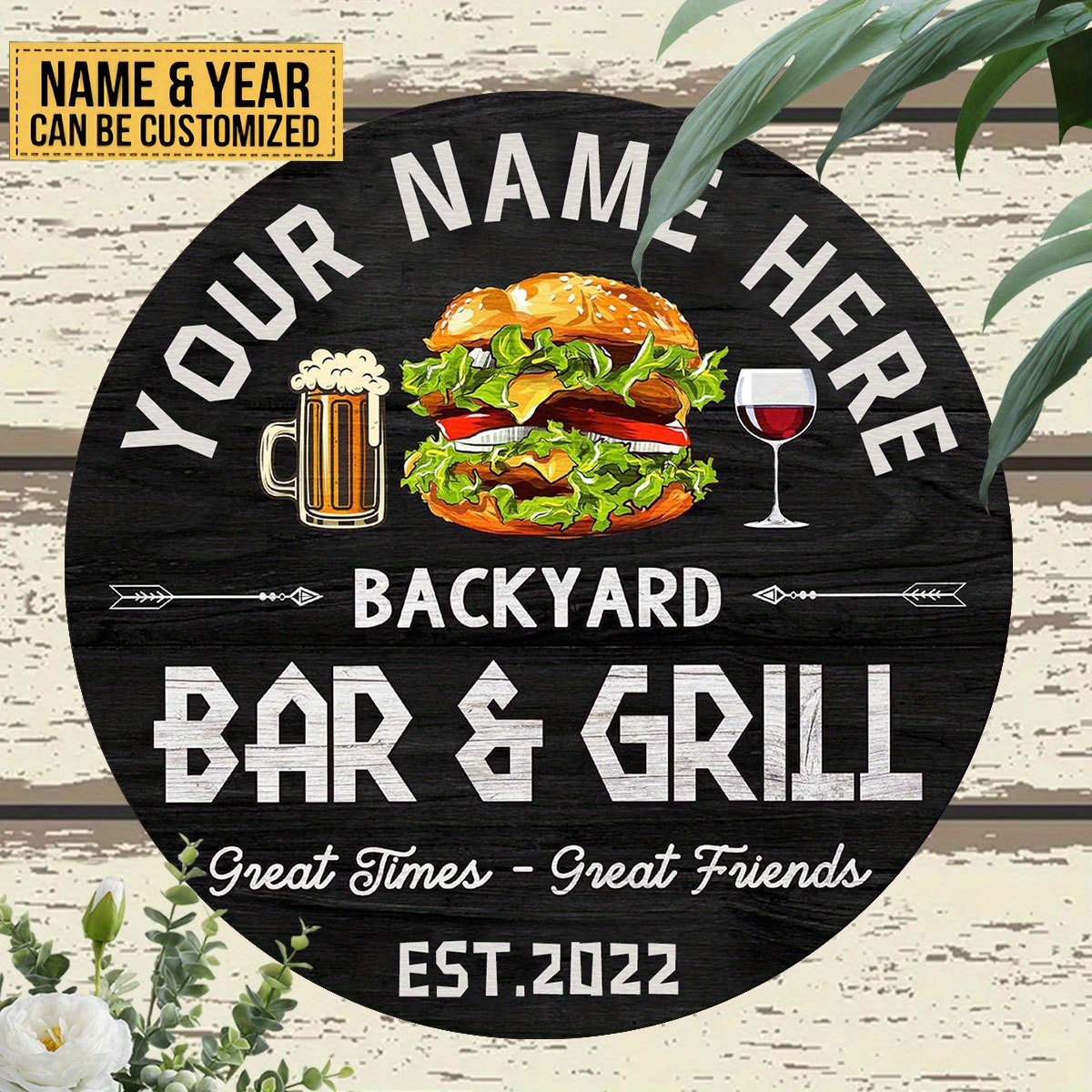 Wine With Beer Name - [2D Flat] Burger Wine Beer Custom