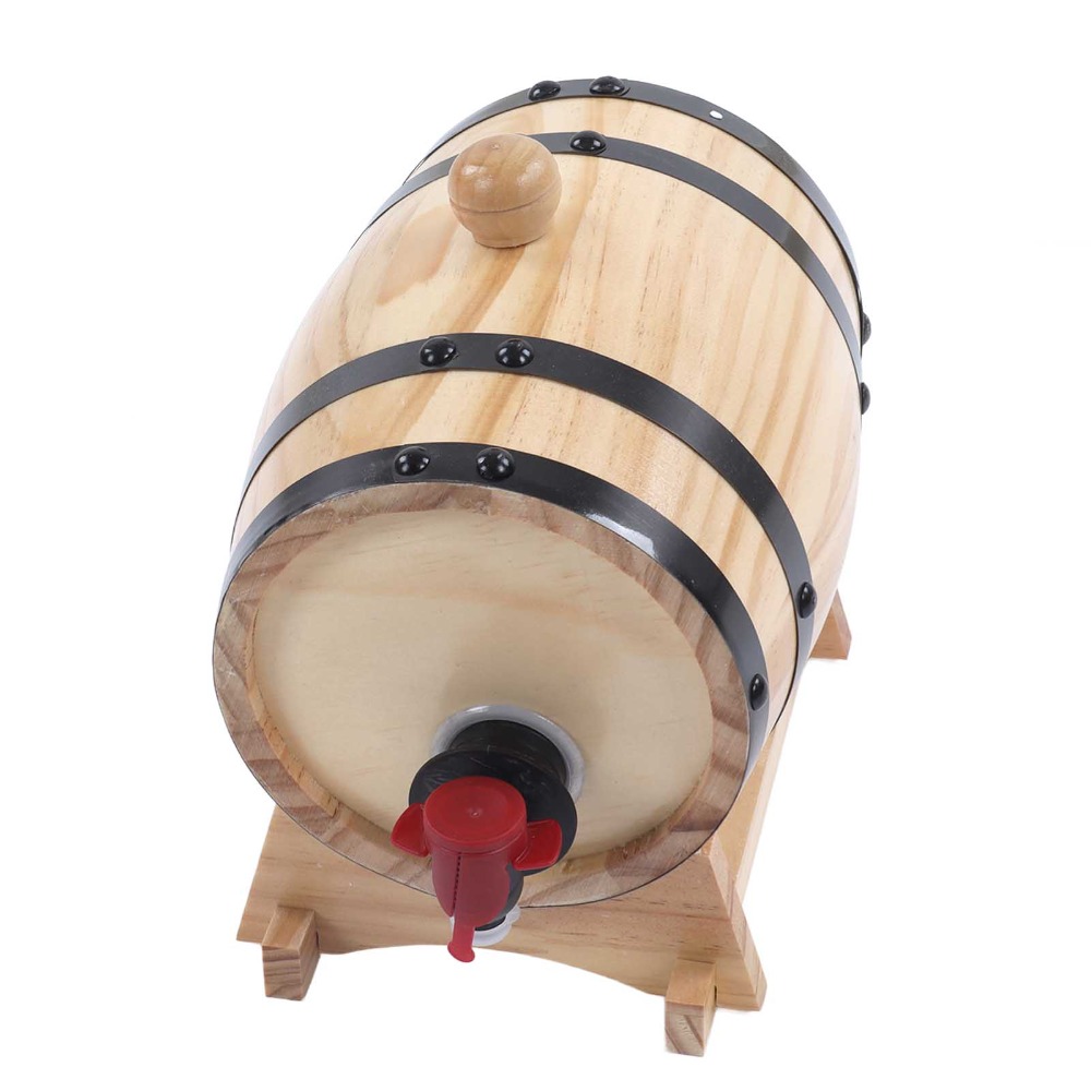 7 piece Vintage Pine Wood Wine - Wine Beer The Whiskey review and price