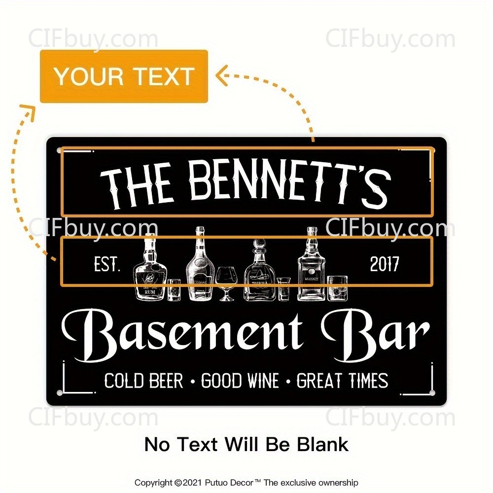 1pc Custom Name & Year Basemen - Wine With Beer Name review and price