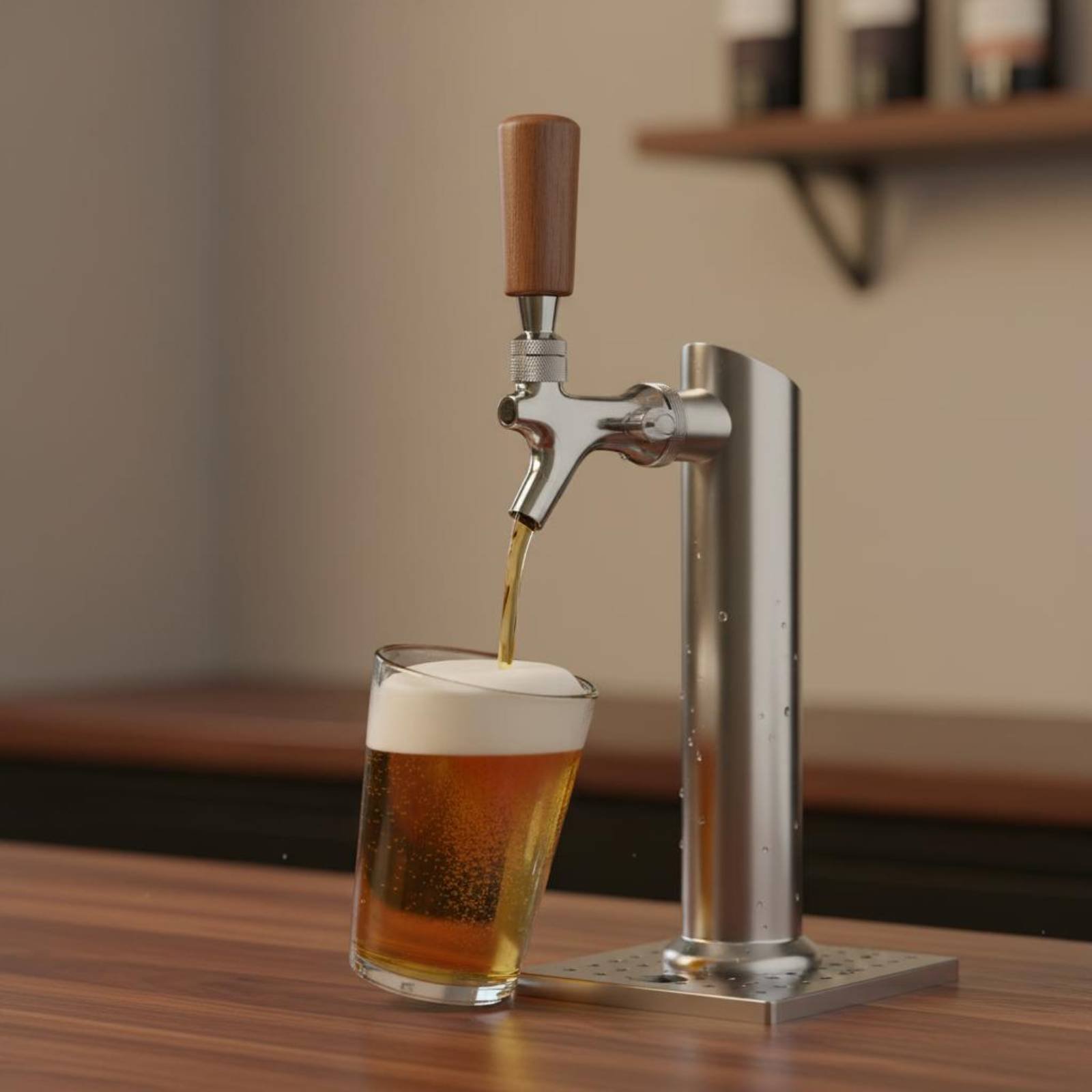 Short Wooden Beer Handle Solid - Wine With Beer review and price